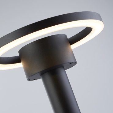 Searchlight Eakring - lampe de jardin - Ø 24 x 73 cm - 12W LED inclus - IP44 - noir