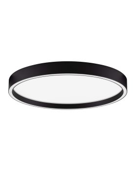 Nova Luce Istos - plafonnier - Ø 50 x 5 cm - 38W dimmable LED inclus - noir sablé