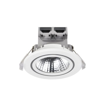 Nordlux Alec 1-Kit - spot encastré - Ø 95 mm, Ø 80 mm encastré - gradateur 3 niveaux - 6,1W LED inclus - IP44 - blanc