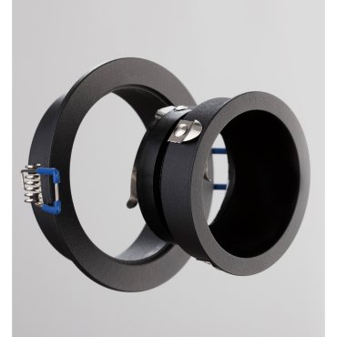 Nova Luce Take - spot encastrable - Ø 92 mm, Ø 76 mm encastrable - noir sable