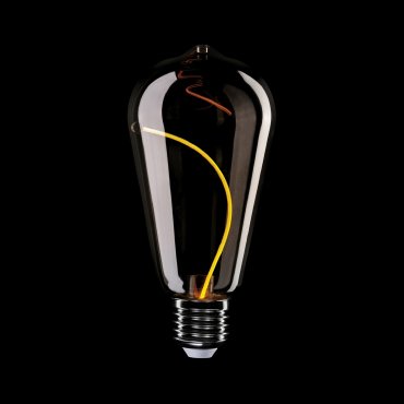 Creative Cables Lampe à filament LED magnétique - Ø 6,4 x 14,9 cm - E27 - 2,2W - 1800K - fumé