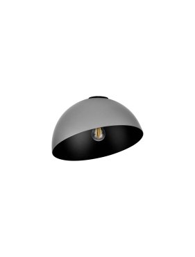 Nova Luce Onia - plafonnier - Ø 29 x 19 cm - métallique et noir sablé