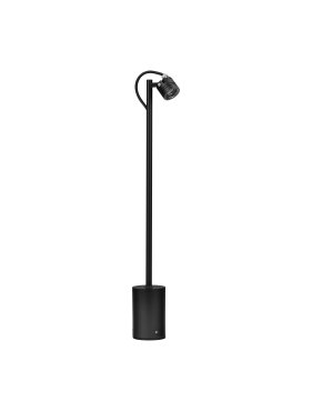 Nova Luce Sento - lampe de jardin - Ø 6,5 x 50 x 6 cm - 3W LED inclus - IP65 - anthracite foncé