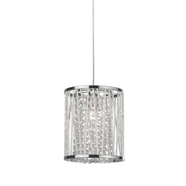 Searchlight Elise - lampe suspendue - Ø 21 x 145 cm - chrome