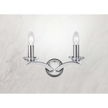 Searchlight Kensington - applique murale - 32 x 17 cm - chrome