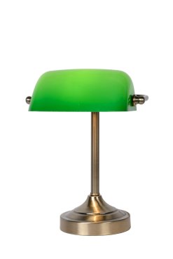 Lucide Banker - lampe de bureau - 30 x 13,5 x 22 cm - bronze, vert