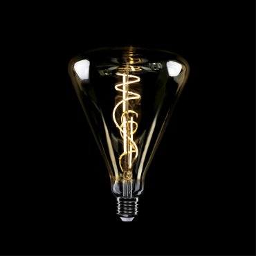 Daylight Italia Lampe LED Cône - Ø 14 x 20 cm - E27 - 8,5W dimmable - 2200K - ambre