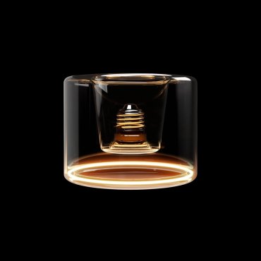 Creative Cables Ampoule LED Ghost Donut - Ø 12 x 9 cm - E27 - 6W dimmable - 2200K - transparent