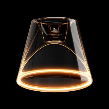Creative Cables Lampe LED Ghost Cone - Ø 19 x 15 cm - E27 - 6W - 2200K - transparent