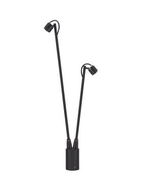 Nova Luce Sento - lampe de jardin 2L - 26 x 70 cm - 6W LED inclus - IP65 - anthracite foncé