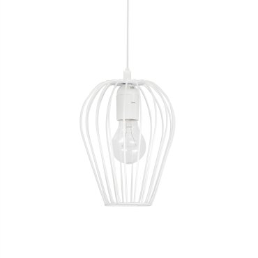 Nova Luce Sage - lampe suspendue - Ø 17 x 140 cm - blanc