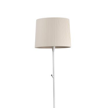 Faro Samba - lampadaire - 154 cm - beige et blanc