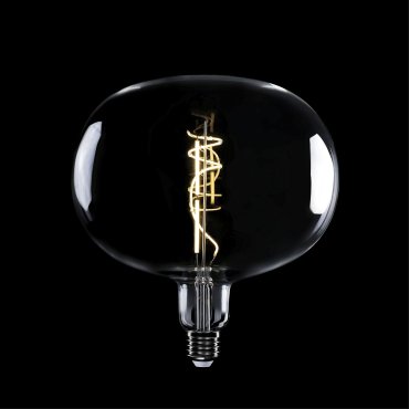 Daylight Italia Lampe LED Ellipse - Ø 22 x 23,5 cm - E27 - 10W dimmable - 2700K - transparent