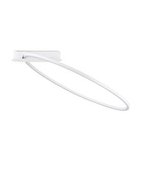 Nova Luce Kiklos - plafonnier - Ø 64 x 30 cm - 30W dimmable LED inclus - blanc sablé