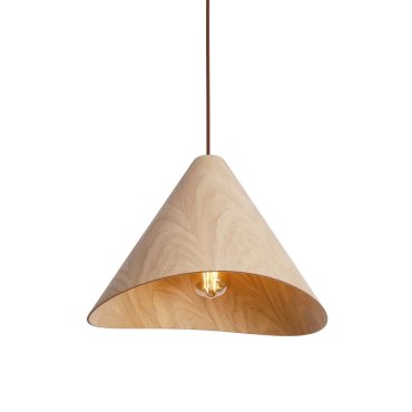 Maxlight Sakura - lampe suspendue - Ø 33,5 x 180 cm - brun clair