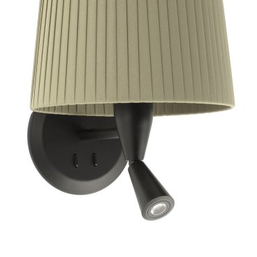 Faro Samba - applique murale avec interrupteur - 21,5 x 19 x 17,3 cm - 3W LED inclus - vert et noir