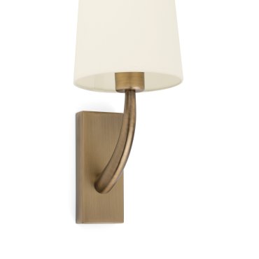 Faro Rem - applique murale - 16,5 x 21 x 47 cm - beige et vieil or