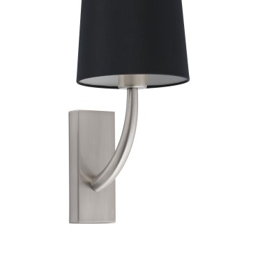 Faro Rem - applique murale - 16,5 x 21 x 47 cm - noir et nickel mat