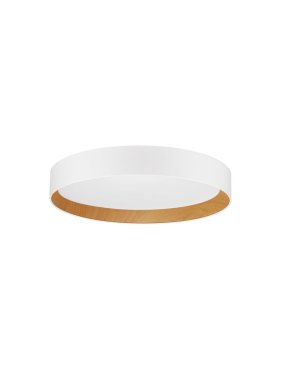Nova Luce Stake - plafonnier - Ø 45 x 8 cm - 40W LED dimmable inclus - blanc sable