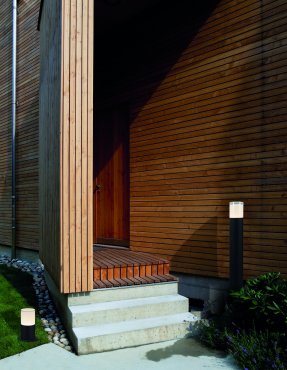 Nova Luce Noten - lampe de jardin - Ø 9 x 80 cm - 10W LED inclus - IP65 - noir sable