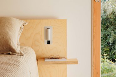 Faro Gabo - lampe de chevet avec port usb - 8 x 18,5 x 6,9 cm - 4,5W LED inclus - blanche