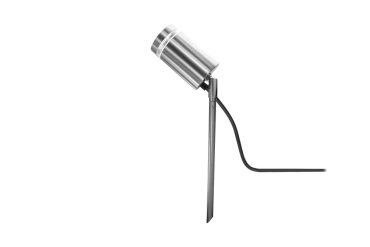 Integral LED Moroni – spot encastré au sol sur piquet – Ø 6 x 37,2 cm – IP65 – acier inoxydable