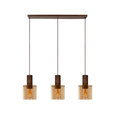 Lucide Toledo - lampe suspendue - 100 x 20 x 165 cm - ambre