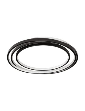 Nova Luce Arbor - plafonnier - 54 x 50 x 8 cm - 33W dimmable LED inclus - noir mat