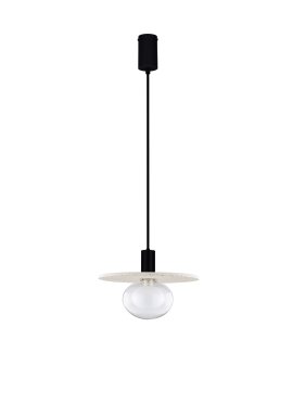 Nova Luce Vrahos - lampe suspendue - Ø 29,5 x 160 cm - beige terrazzo