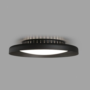 Faro Dolme - plafonnier - Ø 40 x 7 cm - 24W LED inclus - noir mat