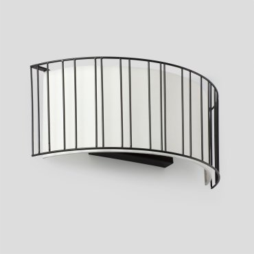 Faro Linda - applique murale - 38 x 15 x 16 cm - noir et blanc