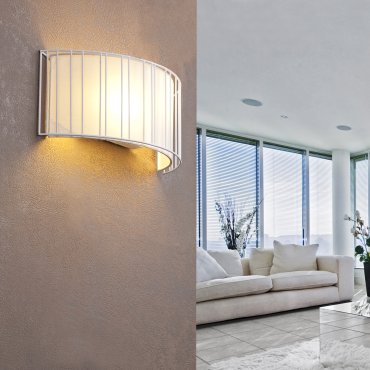 Faro Linda - applique murale - 38 x 15 x 16 cm - blanc mat