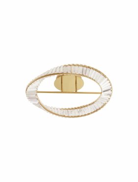 Nova Luce Aurelia - plafonnier - Ø 60 x 15 cm - 35W LED dimmable inclus - or