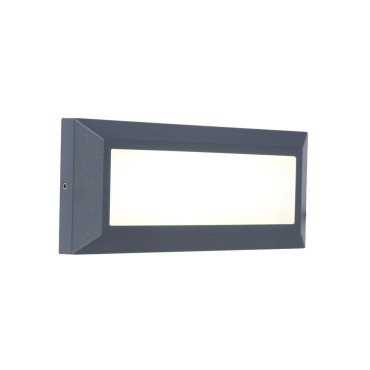 Lutec Helena II - Applique d'extérieur - 23 x 3 x 10 cm - 11W LED inclus - IP54 - gris foncé