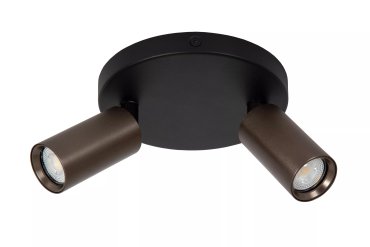 Lucide Ritmo - spot en saillie 2L - Ø 15 x 11,1 cm - café