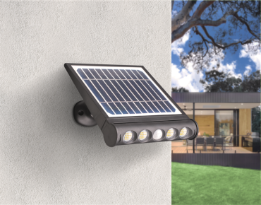 Century Italia Genius - projecteur solaire - 26,6 x 4,6 x 24,3 cm - LED 8W inclus - IP65 - noir