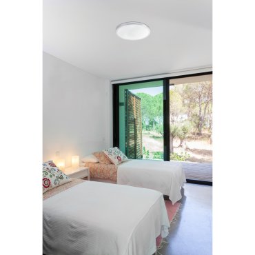 Faro Ami - plafonnier - Ø 28,5 x 4,2 cm - 15W LED inclus - aluminium