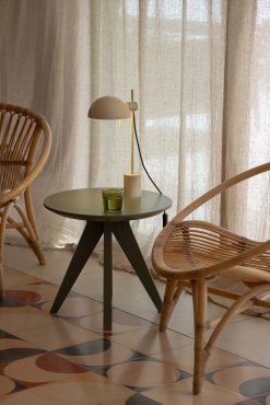 Faro Matilda - lampe de table - 19,6 x 8 x 43 cm - beige
