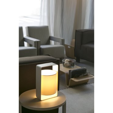 Faro Lula - lampe à poser - 16 x 15 x 27 cm - blanc mat