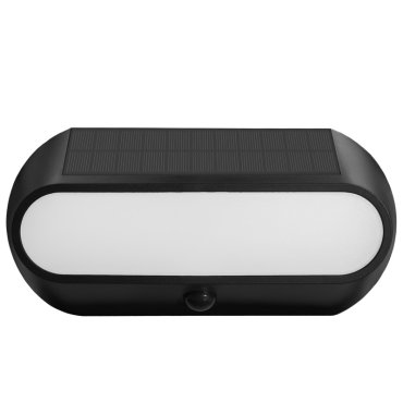 Century Italia Aura - applique extérieure solaire avec capteur - 25 x 6,6 x 12 cm - 5W LED inclus - IP54 - noir