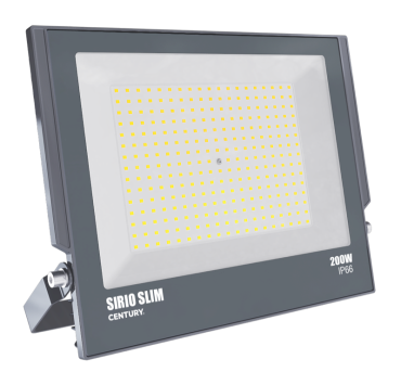 Century Italia Sirio Slim - projecteur - 36,6 x 3,4 x 30,3 cm - 200W LED inclus - IP66 - gris
