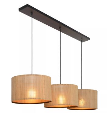 Lucide Magius - lampe suspendue - 113 x 32 x 150 cm - brun clair