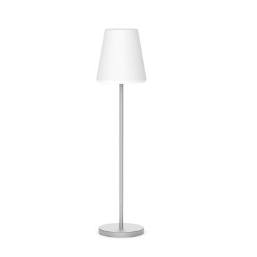 New Garden Lola slim 120 - lampadaire rechargeable avec panneau solaire - RGB+W - Ø 26 x 119 cm - 4,6W LED dimmable inclus - IP65 - gris