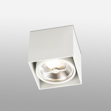 Faro Tecto QR111 - plafonnier - 13,5 x 13,5 x 12 cm - blanc mat