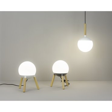 Faro Mine - lampe suspendue - Ø 18,5 x 35 cm - blanc mat - verre