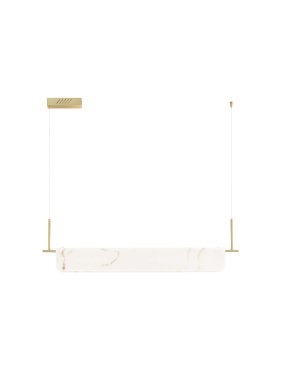 Nova Luce Aider - lampe suspendue - 100 x 130 x 8 cm - 35W dimmable LED inclus - laiton doré