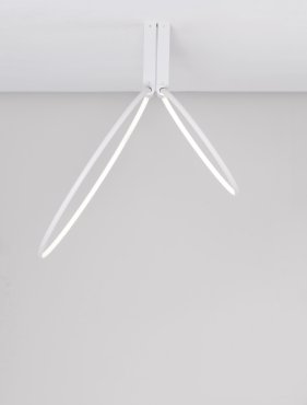 Nova Luce Garve - plafonnier - Ø 60 x 20 cm - 70W LED dimmable incl. - blanc sable