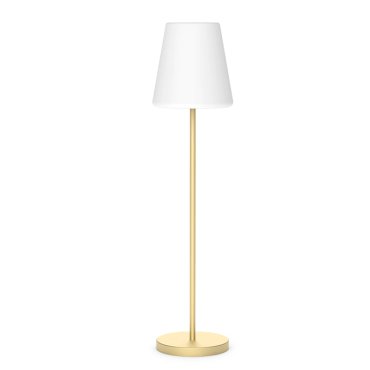 New Garden Lola slim 180 - lampadaire rechargeable avec panneau solaire - Ø44 x 177 cm - 6,5W LED dimmable inclus - IP65 - or