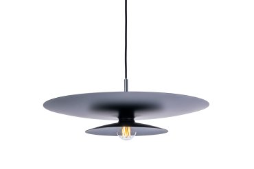 Artdelight Linares – suspension – Ø 50 x 16,5 cm – noir