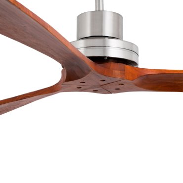 Faro Lantau S - ventilateur de plafond - Ø 107 cm - nickel mat et noyer